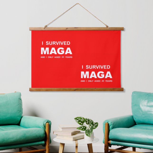 I Survived MAGA  Hanging Tapestry (Living Room)