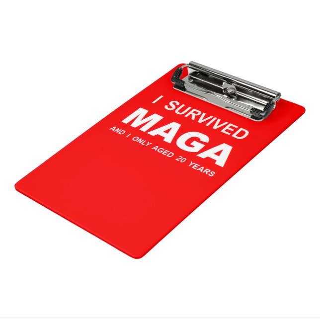 I Survived MAGA Mini Clipboard (Angled3)
