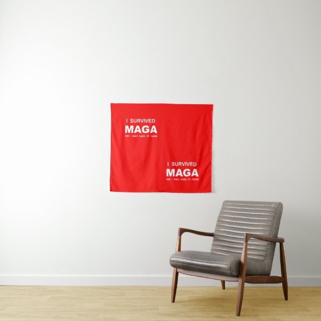 I Survived MAGA  Tapestry (In Situ (Horizontal))