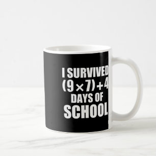 I Survived Math Equation 67 Days Of School Coffee Mug