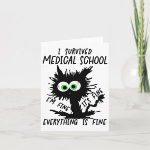 I Survived Med School Graduation 2025 Card