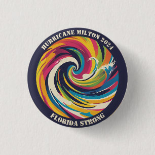I survived Milton hurricane Florida strong 3 Cm Round Badge