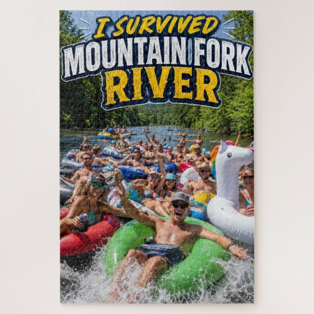 I survived Mountain Fork River Puzzle (Vertical)