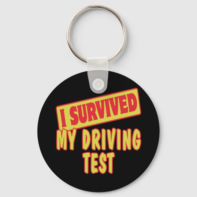 I SURVIVED MY DRIVING TEST KEY RING (Front)