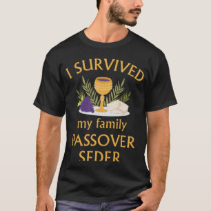 I Survived My Family Passover Seder 2023 Matzah 4 T-Shirt