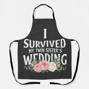 I Survived My Twin Sister’s Wedding Couples  Apron