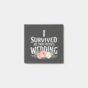 I Survived My Twin Sister’s Wedding Couples Post-it Notes