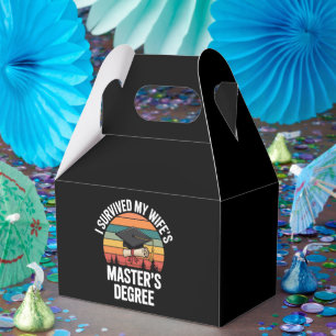 I Survived My Wifes Master's Degree Graduation Favour Box