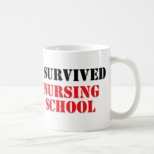 I survived nursing school coffee mug