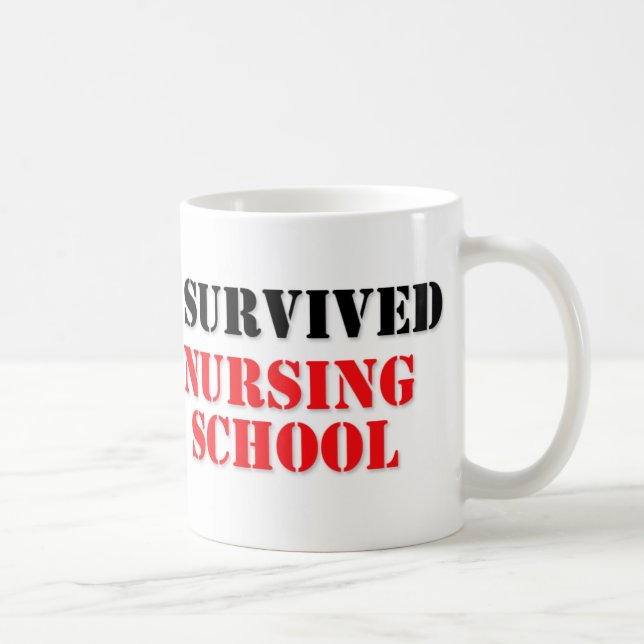 I survived nursing school coffee mug (Right)