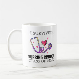 I Survived Nursing School Grad Coffee Mug