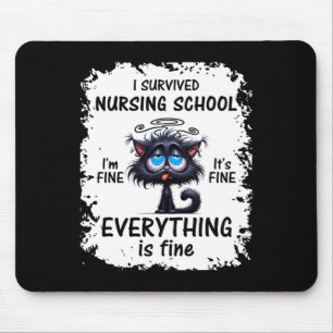 I Survived Nursing School Graduation 2025  Mouse Pad