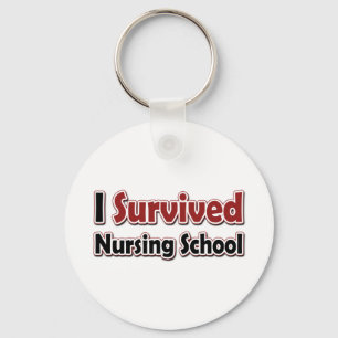 I Survived Nursing School Key Ring