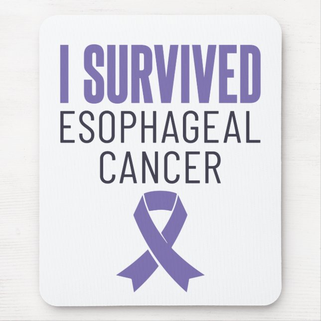 I Survived Oesophageal Cancer Warrior Survivor Mouse Pad (Front)