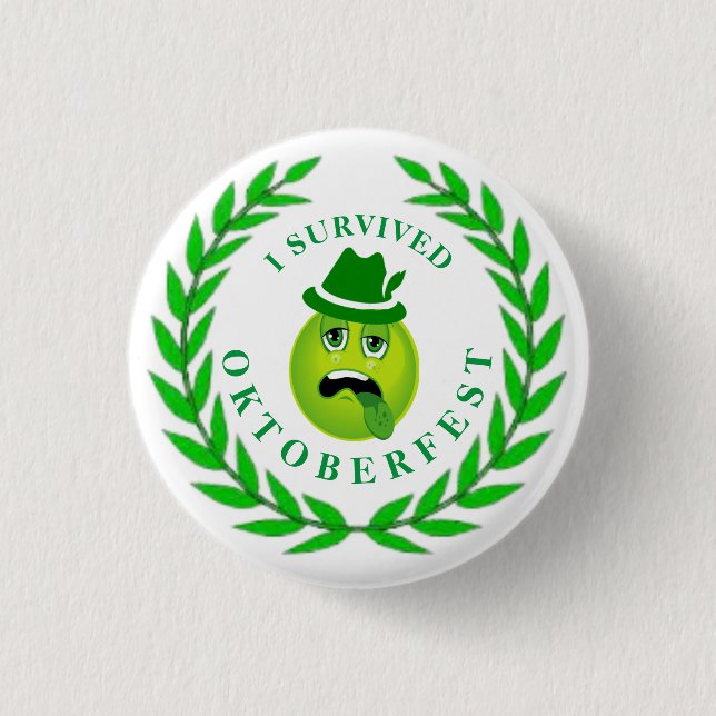 I SURVIVED OKTOBERFEST Pin Button (Front)
