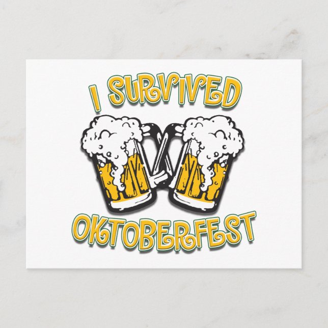 I Survived Oktoberfest Postcard (Front)