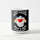 I Survived Open Heart Surgery Bypass Heart Survivo Coffee Mug<br><div class="desc">I Survived Open Heart Surgery Bypass Heart Survivor</div>