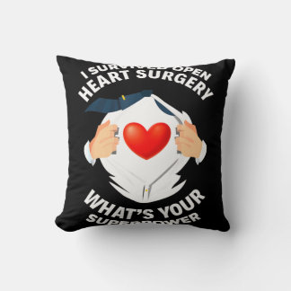 I Survived Open Heart Surgery Bypass Heart Survivo Cushion