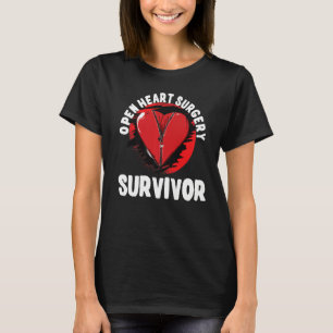 I Survived Open Heart Surgery Heart Attack Survivo T-Shirt