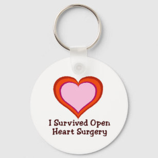 I Survived Open Heart Surgery Key Ring