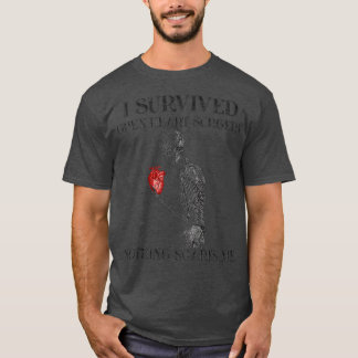 I Survived Open Heart Surgery Survivor Gift T-Shirt