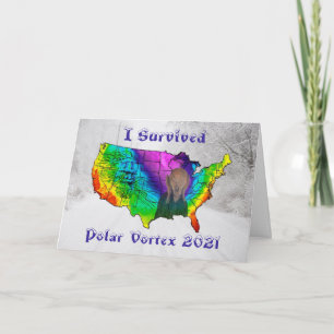 I Survived Polar Vortex 2021 Card
