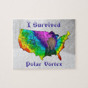 I Survived Polar Vortex Jigsaw Puzzle