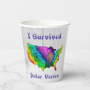 I Survived Polar Vortex Paper Cups