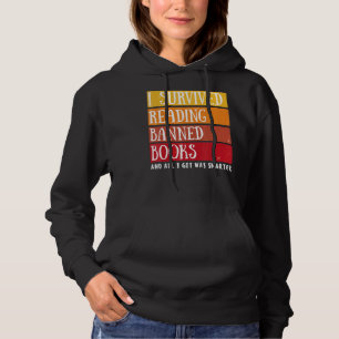 i survived reading banned books Retro banned books Hoodie