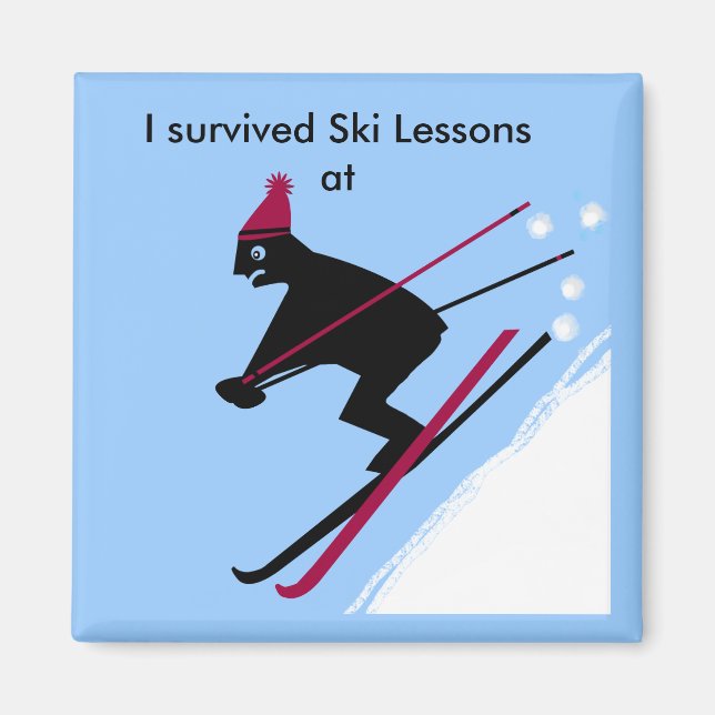 I survived ski lessons at magnet (Front)