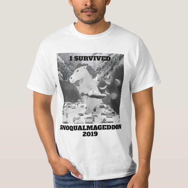I Survived Snoqualmageddon T-Shirt (Front)