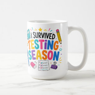 I Survived Testing Season School Humour Coffee Mug