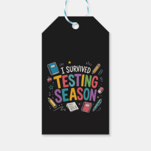 I Survived Testing Season School Humour Gift Tags