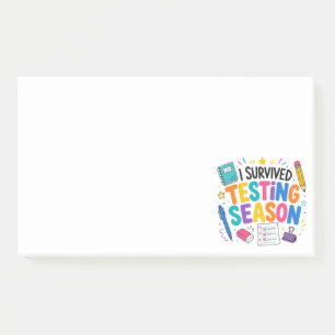 I Survived Testing Season School Humour Post-it Notes