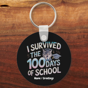 I Survived the 100 Days of School - Celebrate 100 Key Ring