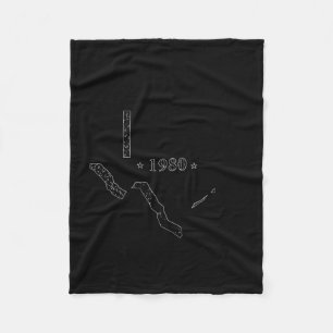 I survived the 1980 texas heat wave cool retro fleece blanket