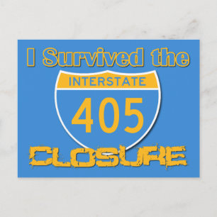 I Survived the 405 Closure Postcard
