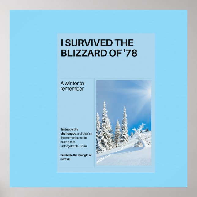 I Survived The Blizzard of '78 Poster (Front)