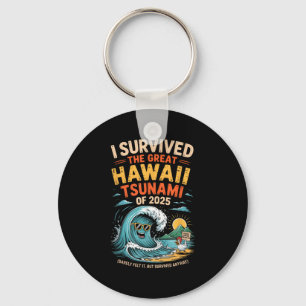 I Survived The Great Hawaii Tsunami Of 2025 Everyo Key Ring