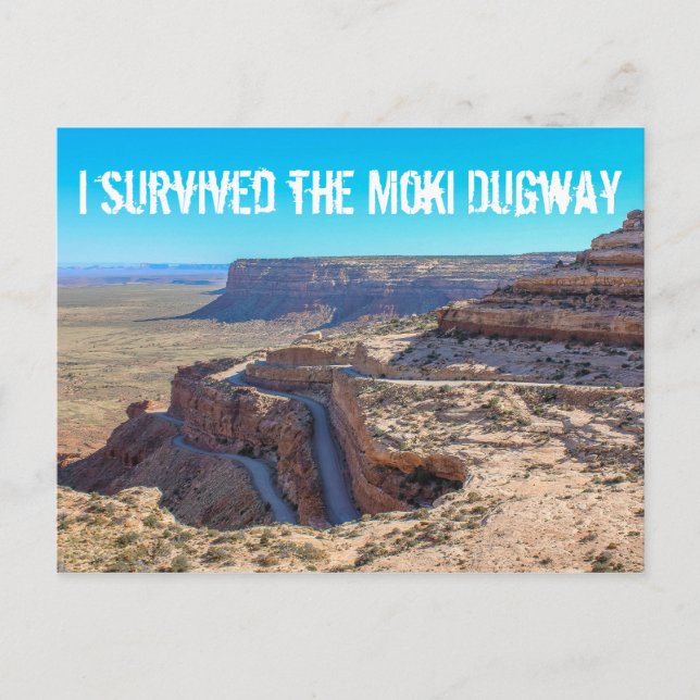 I Survived the Moki Dugway Post Card (Front)