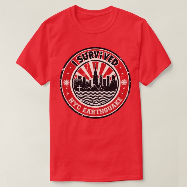 I Survived The NYC Earthquake 2024 2 T-Shirt (Design Front)