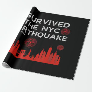 I Survived the NYC Earthquake April 5th 2024 Wrapping Paper