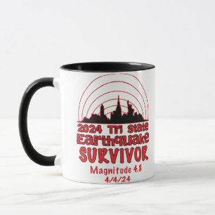 I Survived the NYC Earthquake Quake Tri State 2024 Mug