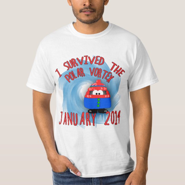 I Survived the POLAR VORTEX January 2014 T-Shirt (Front)