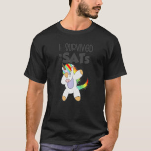 I Survived the SATs Dabbing Unicorn Test Day Exam T-Shirt