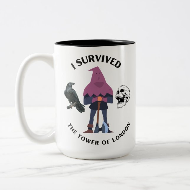 I Survived the Tower of London Two Tone Two-Tone Coffee Mug (Left)
