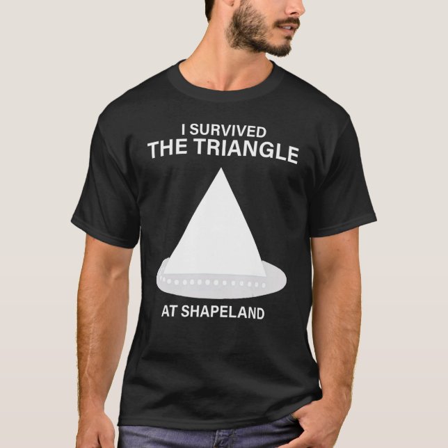 I Survived The Triangle At Shapeland T-Shirt (Front)