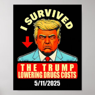 I Survived The Trump Lower Drugs Princes Funny Men Poster