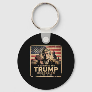 I Survived The Trump Recession Key Ring
