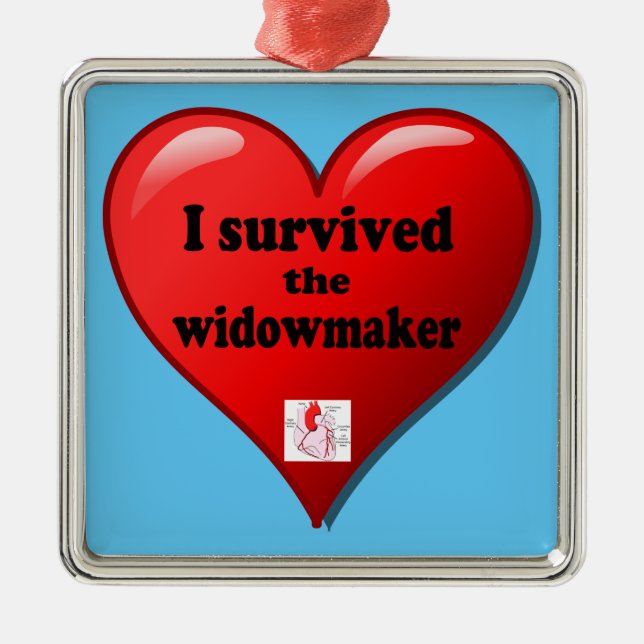 I Survived the Widowmaker Metal Ornament (Front)